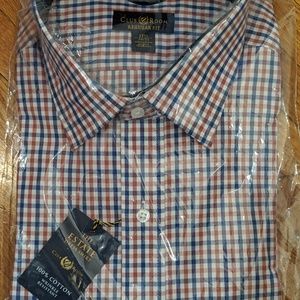 Club Room Dress Shirt Regular Fit 17.5 34-35 NEW
